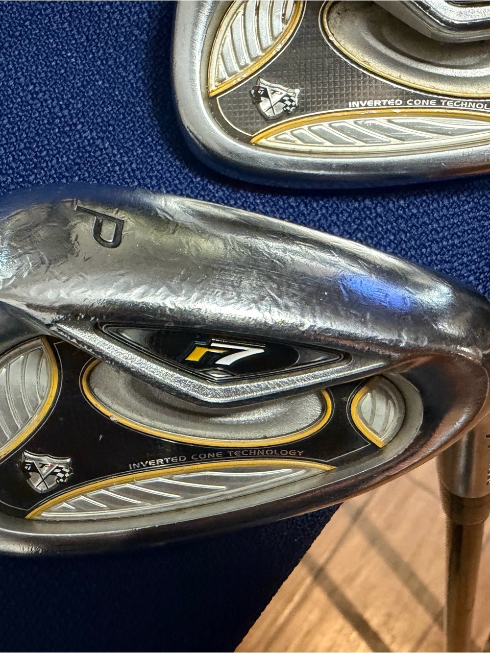 TaylorMade Golf Irons in Silver, Black & Gold Accent - Picture 2 of 11